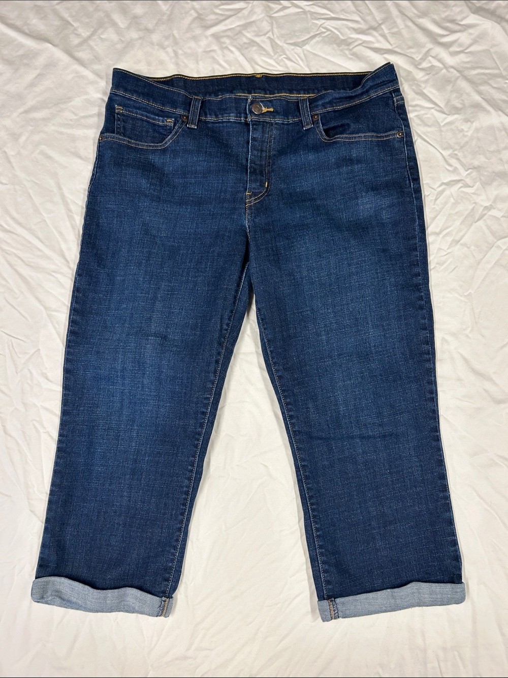 Levi's Dark Blue Cropped Capri Jeans